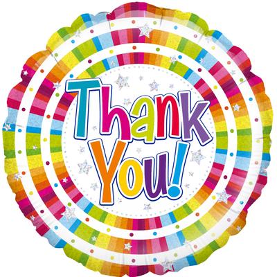 Oaktree Bright Thank You - Holographic - Foil Balloons
